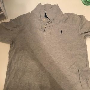 Gray Polo Ralph Lauren L 14/16 school shirt